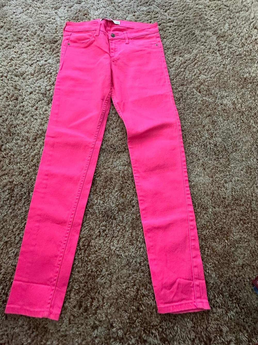 Abercrombie & Fitch Neon Pink Skinny Jeans